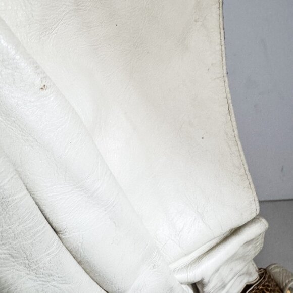 Vintage Clemente Snakeskin Leather Cinched Detail Crossbody - Picture 9 of 13